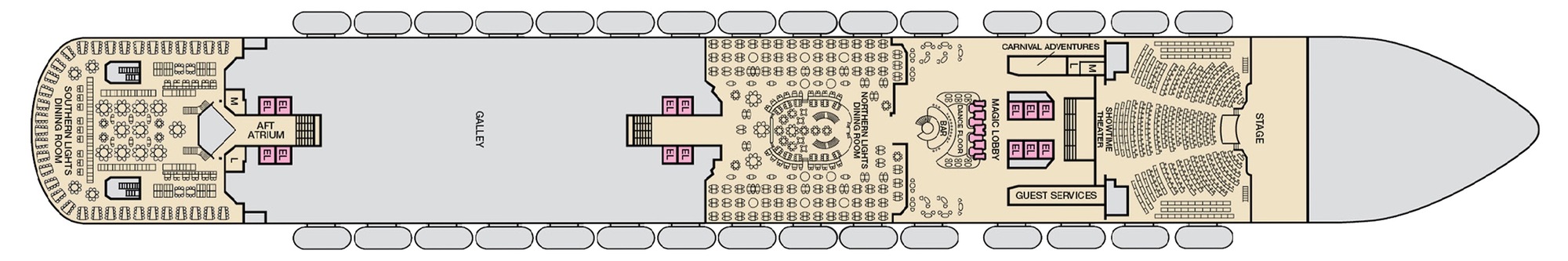 Deck 3 - Lobby plan